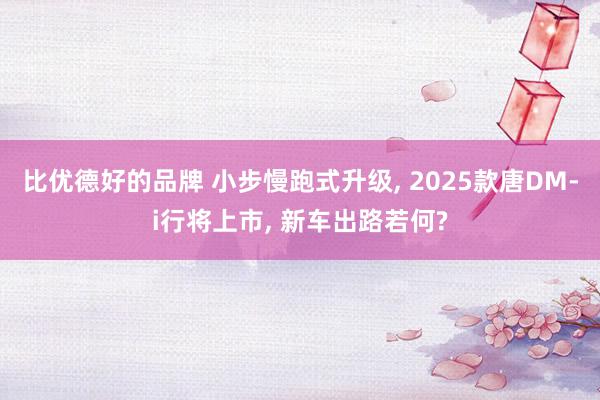 比优德好的品牌 小步慢跑式升级, 2025款唐DM-i行将上市, 新车出路若何?